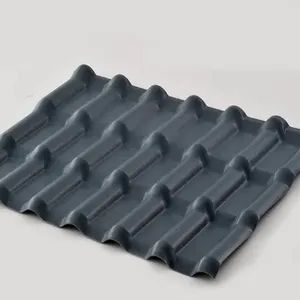 Colored Customized PVC Plastic Synthetic Resin Roof Tile Origin China Shape Arched Color Brick Red Size Customization Total Width 1050mm - Image 1
