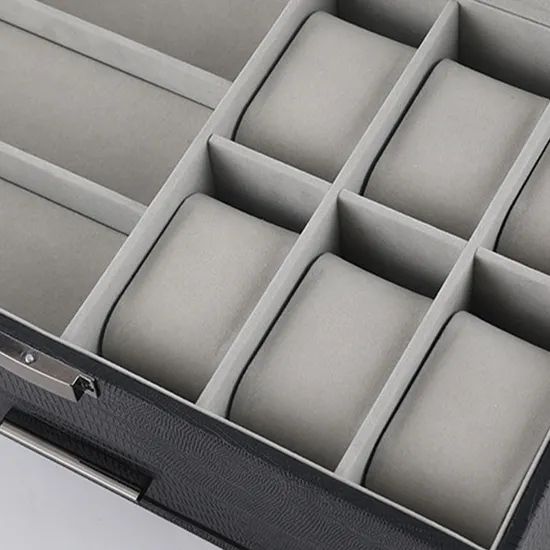 Custom Color Leather Jewelry Carrying Case Watch Jewellery Organizer Box Travel - Image 5