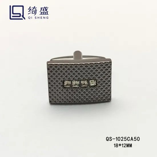 Wholesale Texture Design Metal Cuff Links Tie Clip Concise Style Cufflinks with Gift Box - Image 2