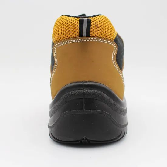 High Cut Nubuck Leather Steel Toe Work Safety Shoes Insoles EVA Gender Unisex Trademark OEM HS Code 64034 Model NO. - Image 5