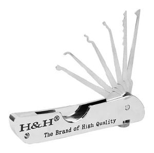 Yh9121 Foldable Door Lock Opener Locksmith Tool Lock Pick Set - Image 1
