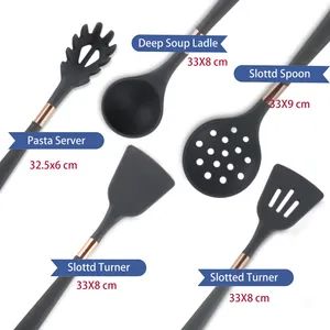 Hot Selling 5 in 1 Silicone Kitchen Accessories Kitchenware Cooking Tools Household Utensils Set - Image 6