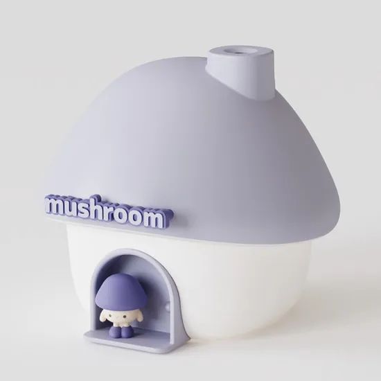 Hot Sale USB Rechargeable Cute Mushroom Humidifier Small Air Humidifier - Image 2