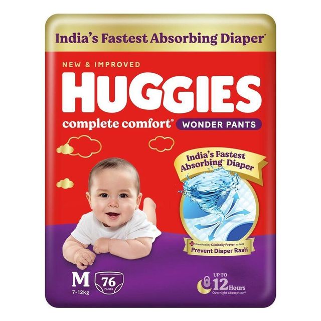 Huggies Dry Diapers High Absorbency Soft Breathable Material Leak Protection for Babies - Image 2