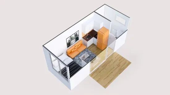 Mining Site Steel Structure Flat Pack Container House Dormitory - Image 4