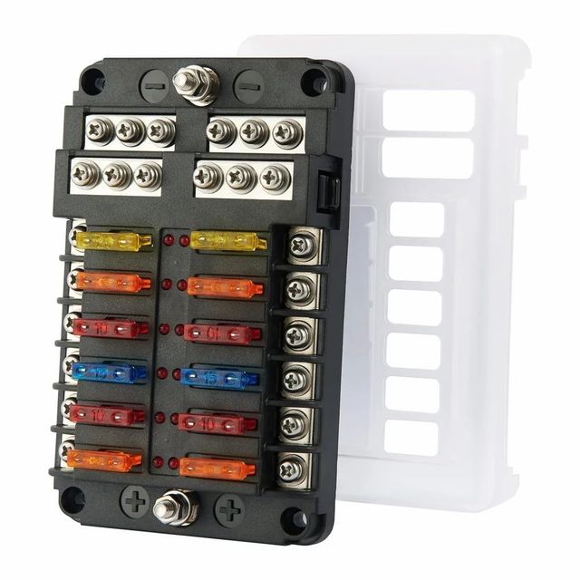 Fuse Box, Black Color Black Cat Number all Cable Entry yes Temperature multi temp Country of Origin Made in - Image 1