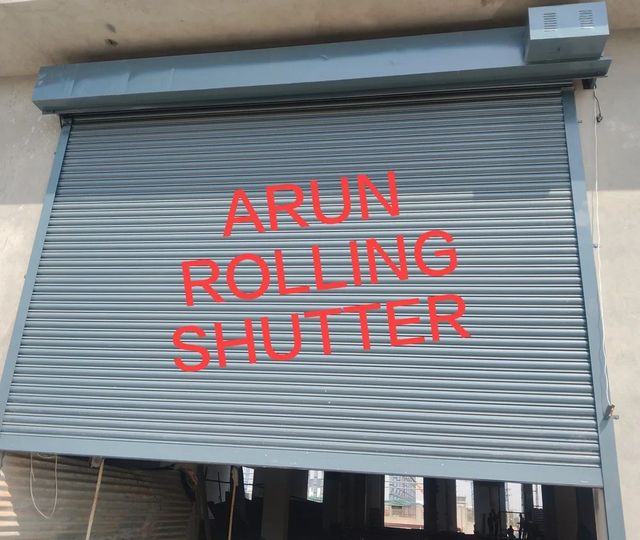 Motorized Rolling Shutter Material Mild Steel Operation Side Motor ...