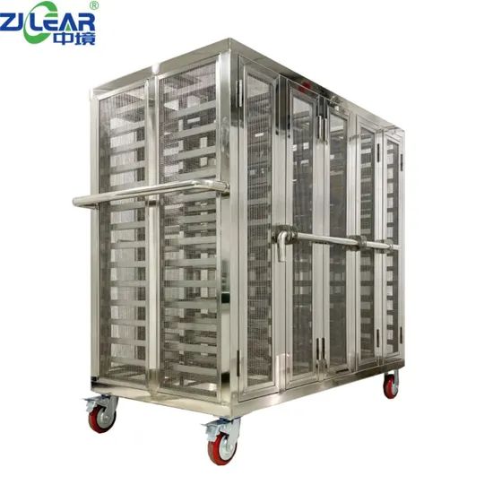 Transport Trolley Wire Roll Cage for Medical Cart Case in Hospital - Image 2