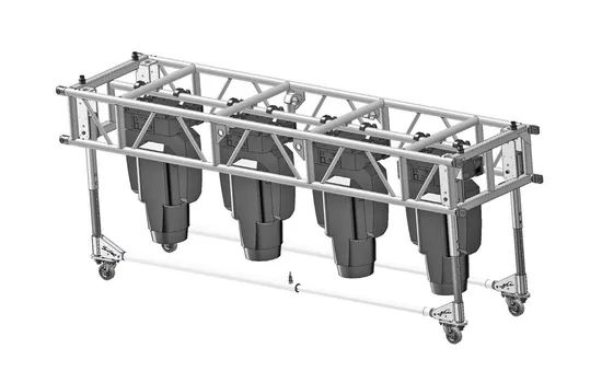 Portable Line Array PA Truss Systems for Outdoor Concert Trademark HTtruss HS Code 761090000 Origin Guangdong China Truss Main Tube 50*3mm - Image 4