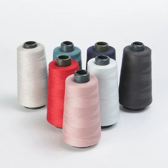 OEM Custom High Tenacity Poly Core Poly Thread Col Dtm Origin China MOQ 500cones Pattern Dyed Type Fancy Yarn Trademark - Image 1