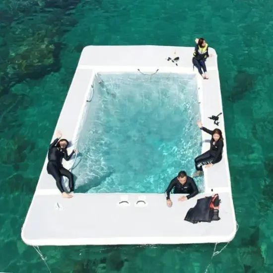 Drop Stitch Sea Swimming Pool Inflatable Jellyfish Sea Pool for Sale - Image 2