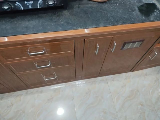 Pvc Modular Kitchen Cupboards Width 600 mm Height 1200 mm Finish Laminate No. Of Doors 4 Door Door Style Swing Door Lifespan - Image 6