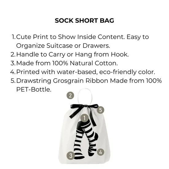 Custom Cotton Pouch Promotional Cloth Canvas Drawstring Gift Sock Short Travel Bag - Image 4