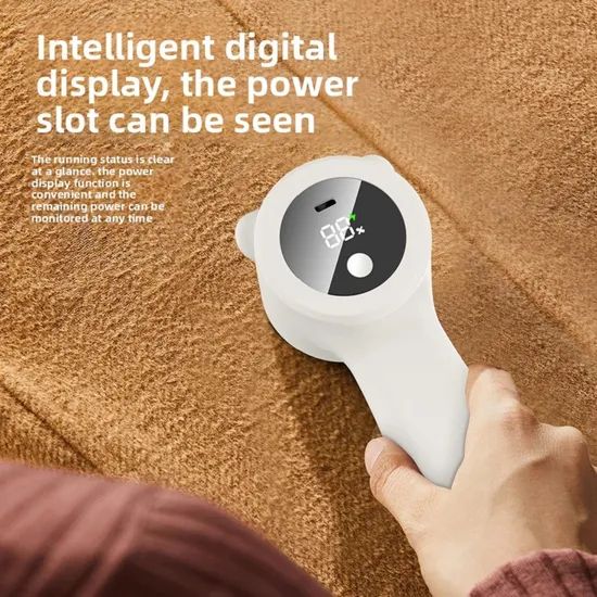 Rechargeable LED Display Portable Clothes Fabric Shaver Electric Lint Remover - Image 3