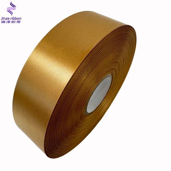 Factory Wholesale 50 mm 2inch Solid Color 100 Polyester Satin Ribbon for Gift Wrapping - Image 5