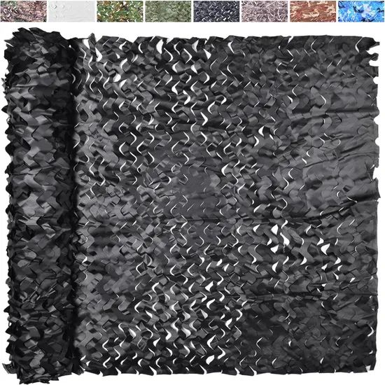 Customizable Black Waterproof Camouflage Net for Personalized Outdoor Solutions - Image 3