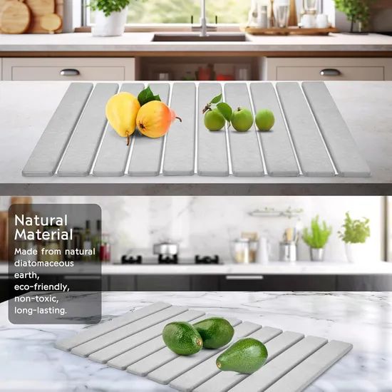 Large Stone Dish Drying Mats for Kitchen Counter - Image 3