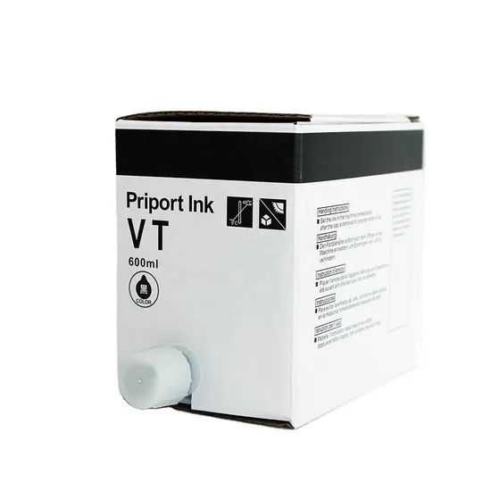 Compatible Ricoh Vt600 Digital Duplicator Priport Ink Vt-600 Black Ink Cartridges 817101 600mlfrom Comstar Ink Manufacturer - Image 4