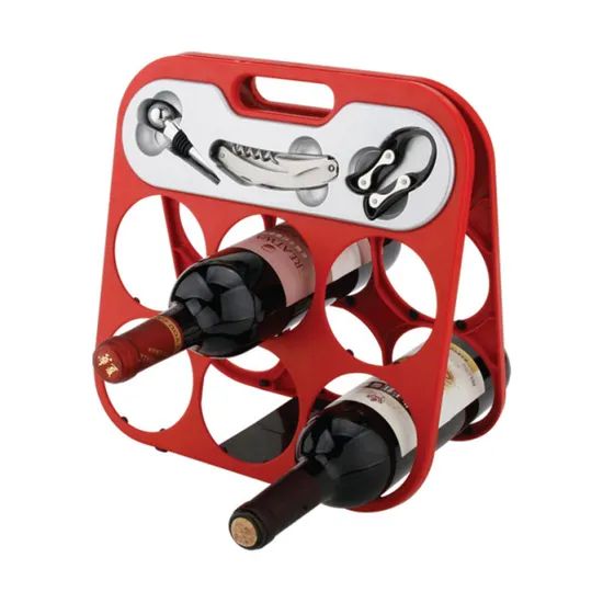 Zinc Alloy Six Bottle Wine Rack - Image 1