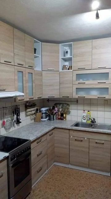 HDHMR Modern L Shape Modular Kitchen Material HDHMR Construction Modern Door Finishing Glossy Kitchen Design L-Shape Durability - Image 6
