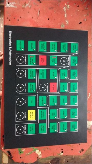 Batching Plant Operating Membrane Keyboards Color Black Key Layout Matrix Number Of Buttons 34 Size 12X10 inch (LXW) Max Supply Voltage - Image 2
