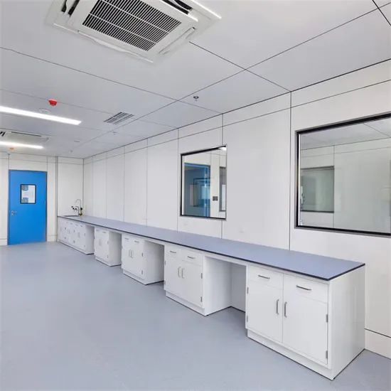 Standard Chemical Resistant Steel Lab Furniture Lab Bench with Mounted Top Cabinets - Image 6