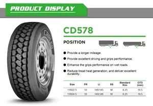 Carleo Truck Bus Tyre, TBR, Light Truck, Steer and Trailer Tyre CD578 (11R24.5) - Image 2