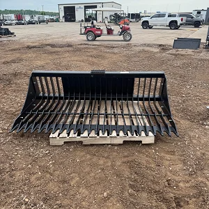 2026 Jenkins Iron & Steel 78″ Rock Bucket Skidsteer Attachment - Image 4