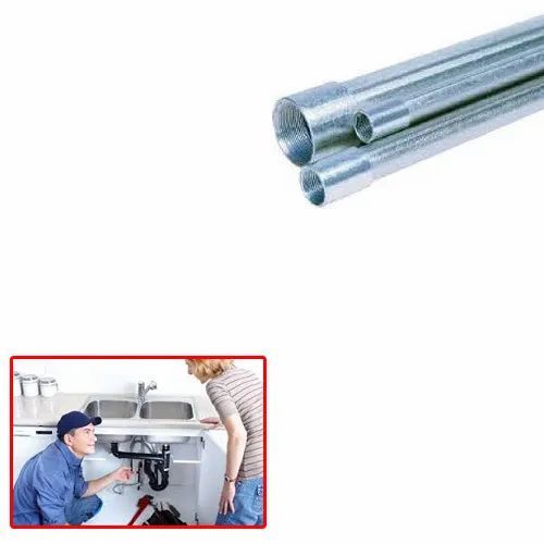 GI Conduit Pipes for Plumbing Performance High Performance Maintenance Requirement Low Maintenance Abrasion Resistance Abrasion - Image 1