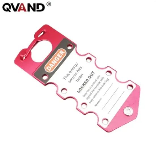 Heavy-Duty Lockout Tagout Hasp with Multiple Padlock Slots Trademark QVAND Model NO. M-D24 Lock Hole Size 8mm Color - Image 2