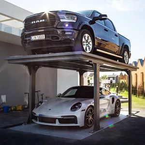 Space-Saving Stacked Car Lift System for Tight Garage Origin China Trademark HR Weight 1000 Kg Model NO. CK718 Moves Stationary - Image 1