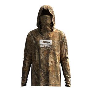 Camo Printed Hunting Fishing Hoodie Men UPF 50 Waterproof Breathable Full Coverage Face Mask Moisture Wicking Tactical Outdoor - Image 4