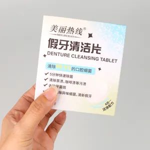 Effervescent Tablets for Denture Cleaning White Color Boxed for Ease - Image 6