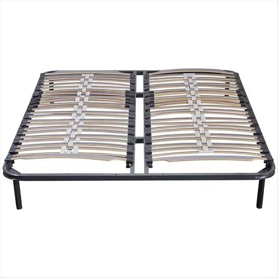 Stable Luxury High-Load Slatted Metal Bed Frame for Commercial Use - Image 5