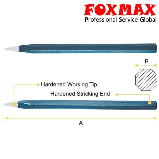 Cold Chisel Pin Punch Masonry Tools (FXC-02) Grade DIY Origin China Condition New Trademark OEM Color Unicolor Warranty a - Image 2