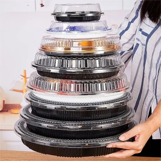 Disposable Food Grade Plastic Pet Round Container Deli Meat Slices Sushi Box - Image 6