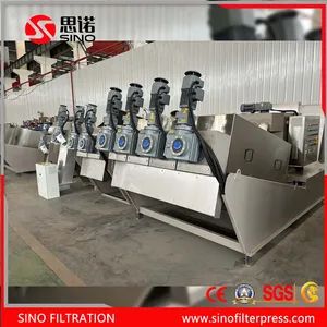 Wide Application Sludge Screw Filter Press Machine for Oil Slurry ...