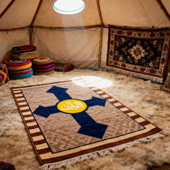Customized Color Modern Style Soft Polyester Mat for Muslim Prayer Home Travel Rugs - Image 6