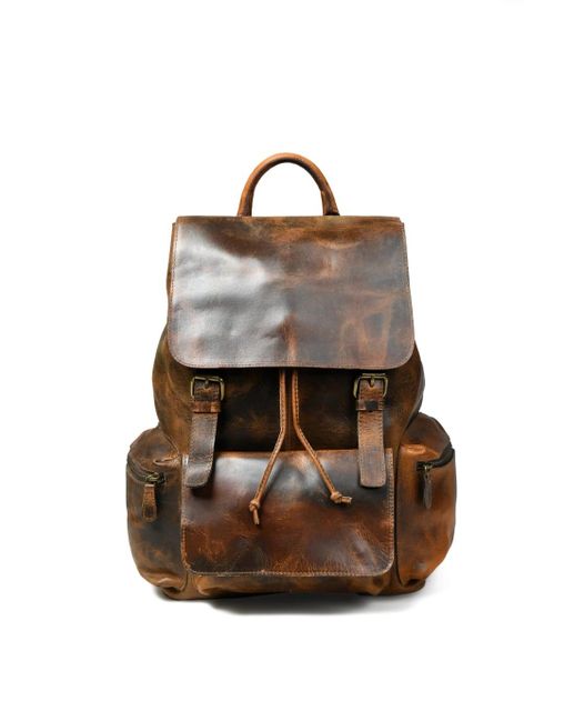 Genuine Cow Buffalo Calf Leather Back Bag - Image 5