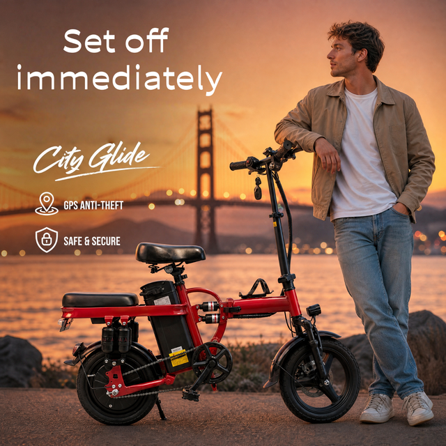 Dampening 500W Folding Electric bike for Adults and Teens 48V 15Ah 14in Ebike - Image 3