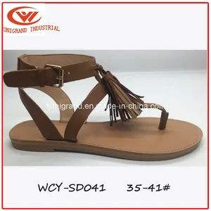 Simple Fashion Design Ladies Sandals Upper PU OutSole TPR Gender Women Origin China Style Casual Trademark ODM Heel shape Flat - Image 4