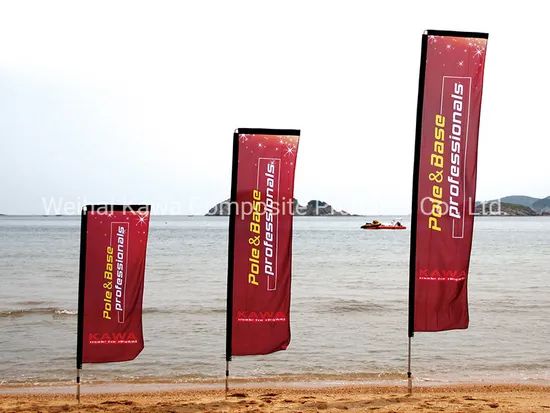 Advertising Flags and Banners Large Beach Flag Cheap Custom Feather Banner - Image 4