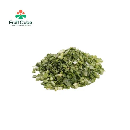 Wholesale Health Food Freeze Dried Spring Onion Origin China Model NO. FD0042 HS Code 2008999000 Trademark Fruit Cube Name Fd Pumpkin Dices - Image 3
