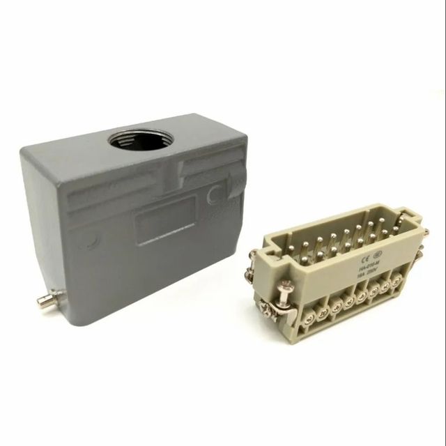 Heavy Duty Connector Material PRACA IP Rating IP65 Cable Entry Side Block 2 locking levers Insertion Type Housing Connection Male & - Image 1