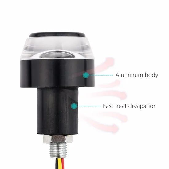 Raych Custom 2PCS Handlebar Side Marker Indicator Blinker Motorcycle Handle Bar End Motorcycle Running Lights LED Turn Signals - Image 3