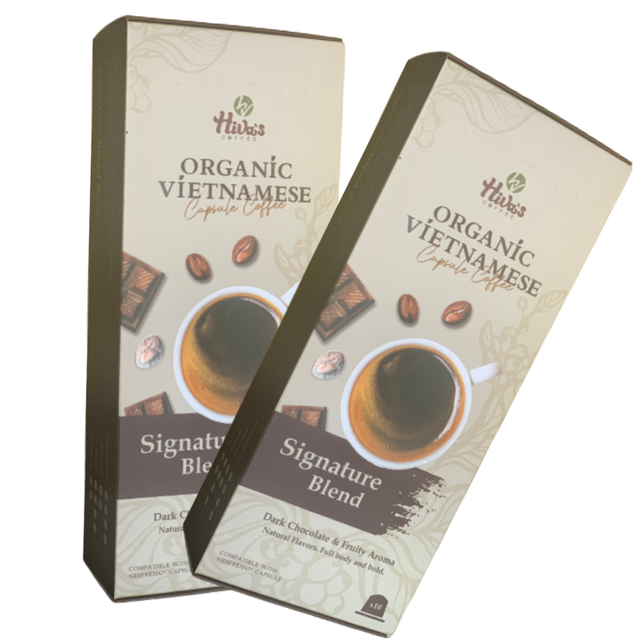 Premium Quality Capsule Coffee Nespresso Signature Blend Medium Dark roast Hiva's coffee 10 x 0.21 oz /cup Ready to Export - Image 6