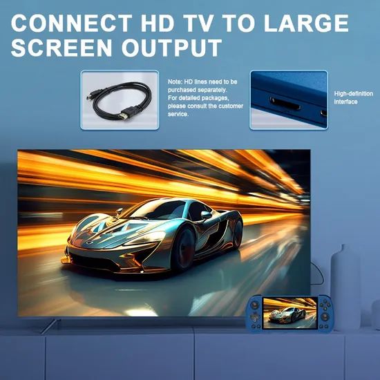 Wholesale X55 5.5 Inch Handheld Game Console Open-Source IPS Screen TV Connect Retro Video Game Player - Image 4