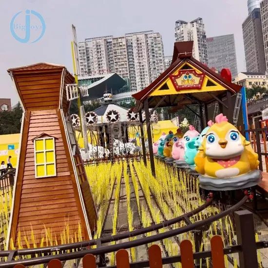 Cicken Rides BigJoys Chicken Train Rides BJ-FR77 Colorful 5/10 Passenger 10m Height ...