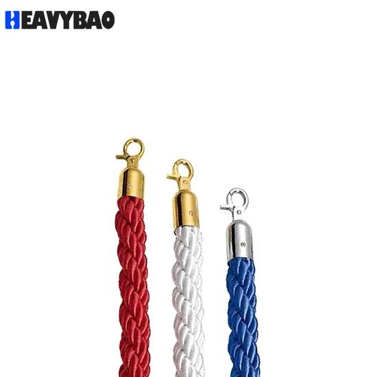 Heavybao Twisted Queue Safety Barrier Belt Concierge Column Rope for Posts Stands Exhibition - Image 3