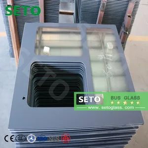 Bus Front Windshield Automotive Safety Glass Position Front Type Windshield Thickness 2.1-4mm Name Safety Glass Sizes - Image 1